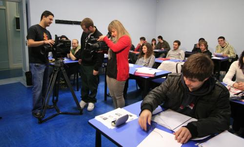 alumnos da escola de imaxe e son 