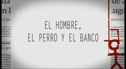 Cabeceira da obra 'El hombre, el perro y el banco'