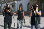 Alumnos de Escola de imaxe e Son durante as actividades realizadas no San Froilán